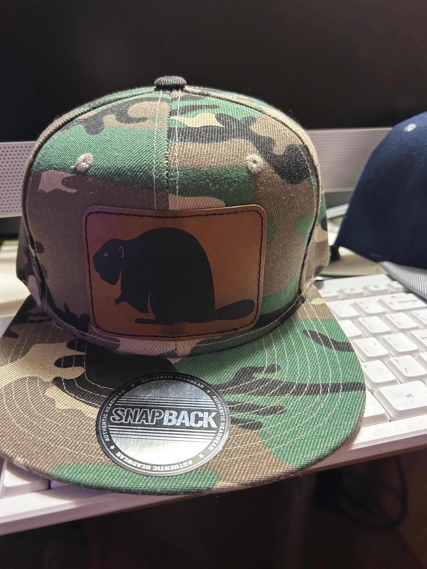 Camo beaver hunting hat