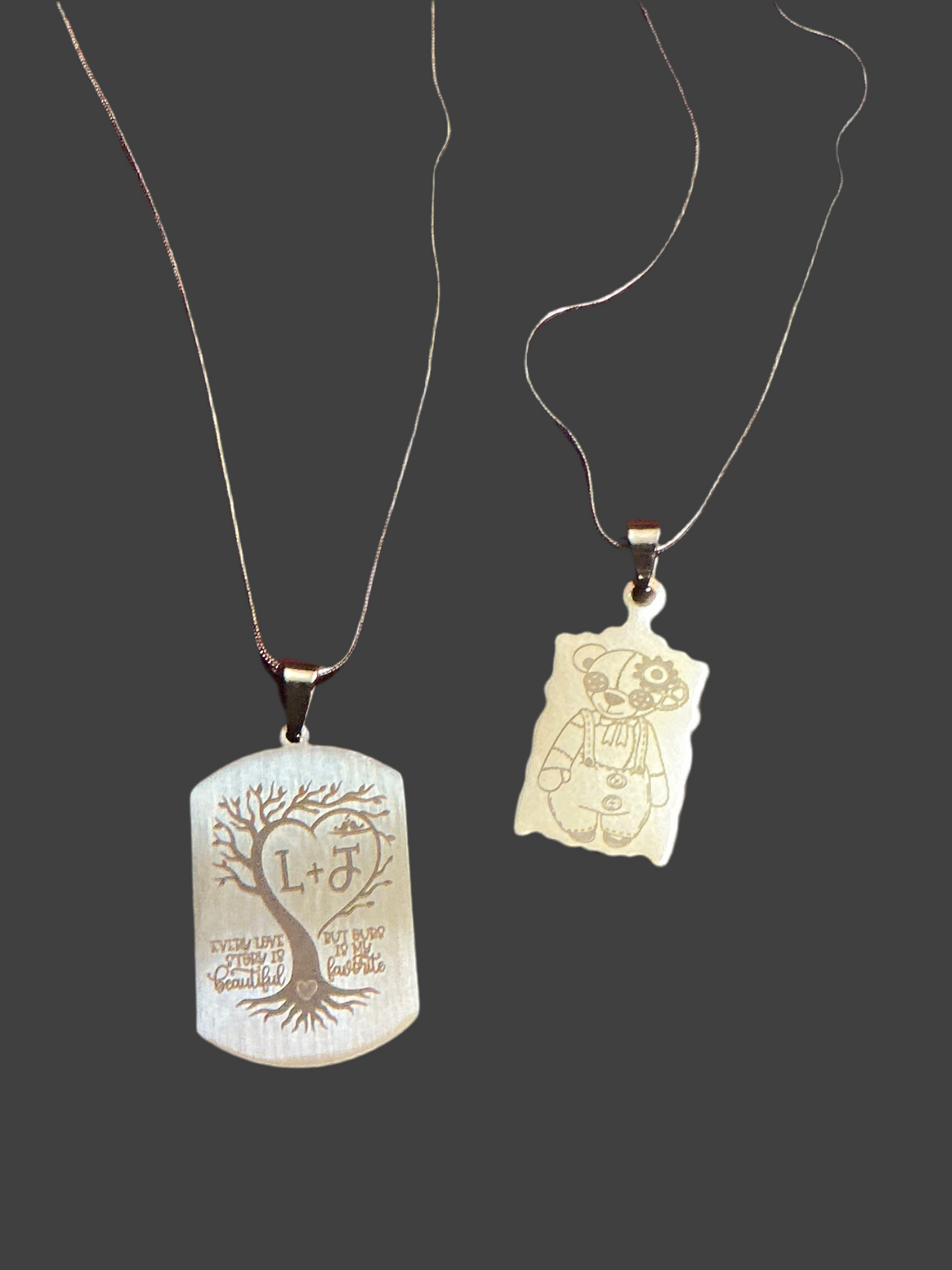 Custom charms with necklace