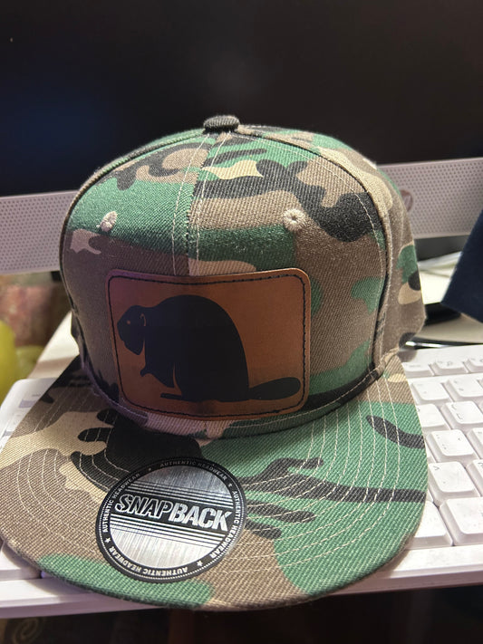 Camo beaver hunting hat