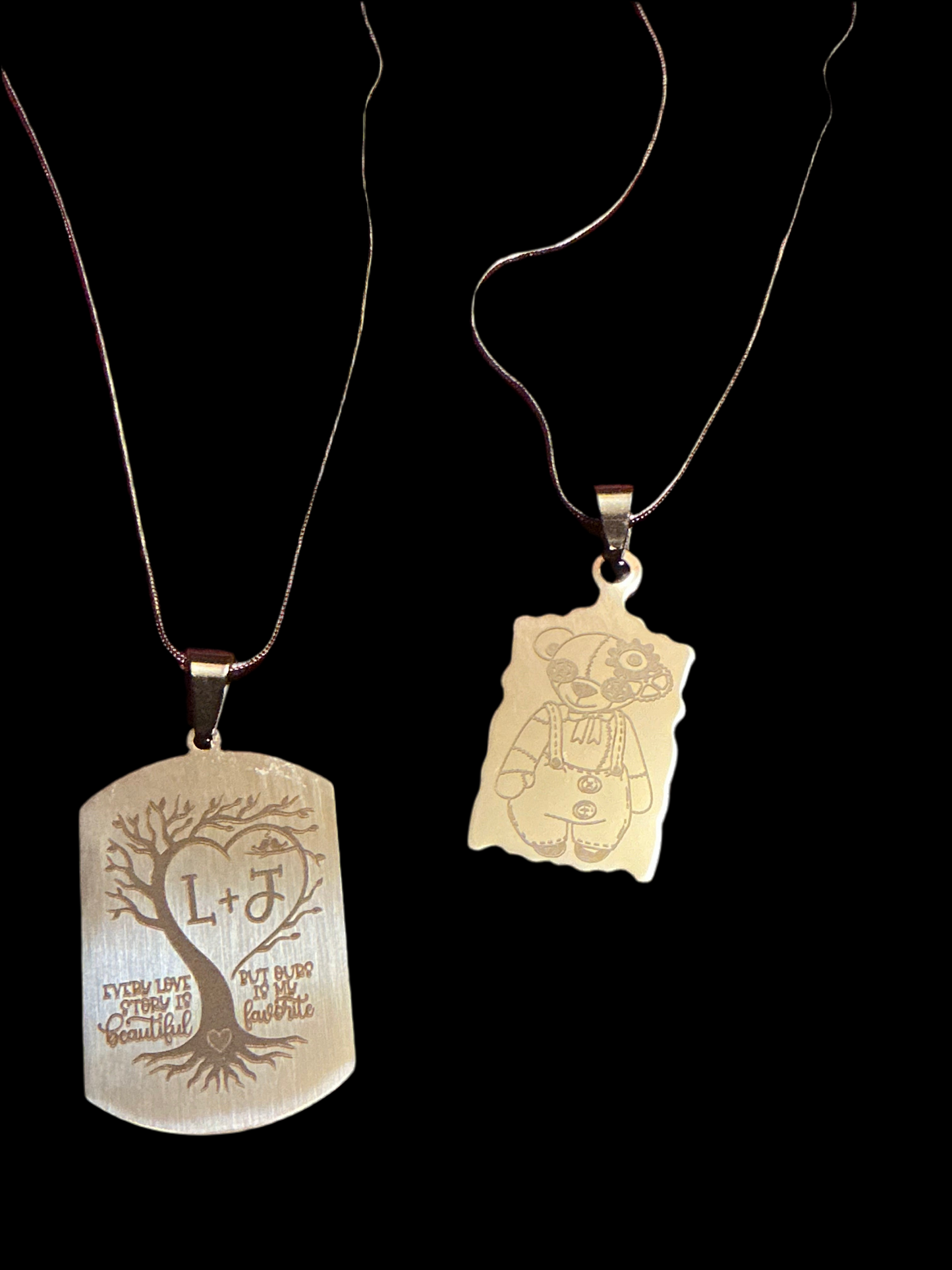 Custom charms with necklace