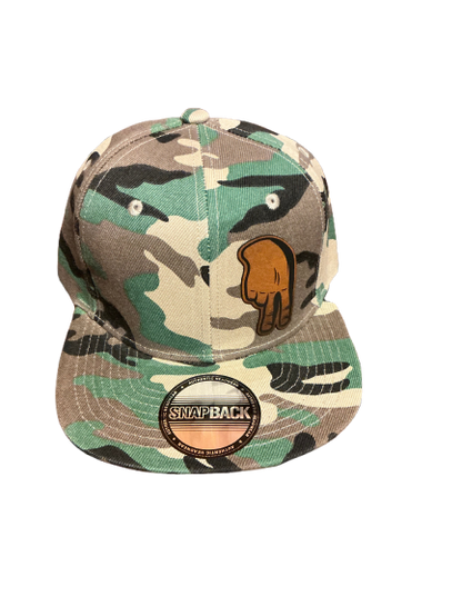 Baseball hat two strikes fingers down