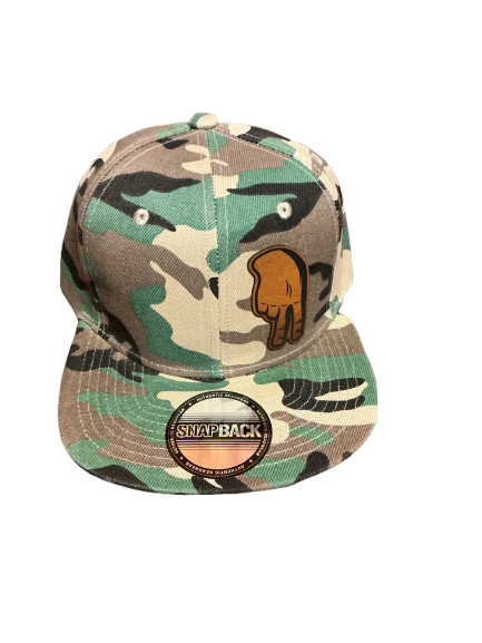 Baseball hat two strikes fingers down