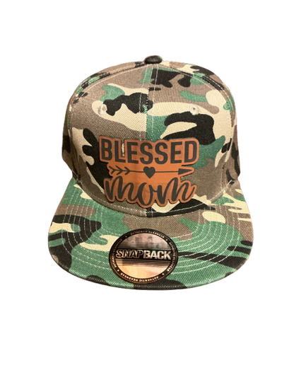 Blessed mom camo country hat
