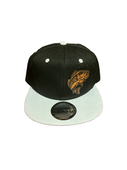 Large mouth fast fishing logo baseball cap