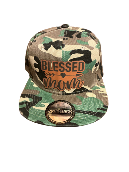 Blessed mom camo country hat