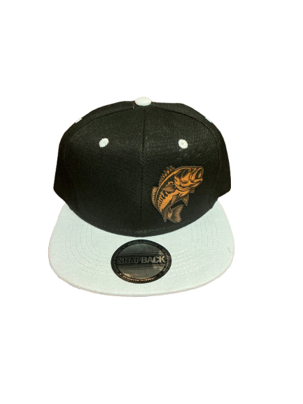 Large mouth fast fishing logo baseball cap