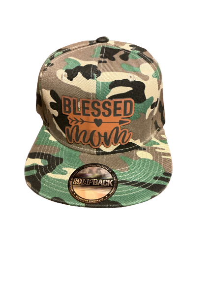 Blessed mom camo country hat