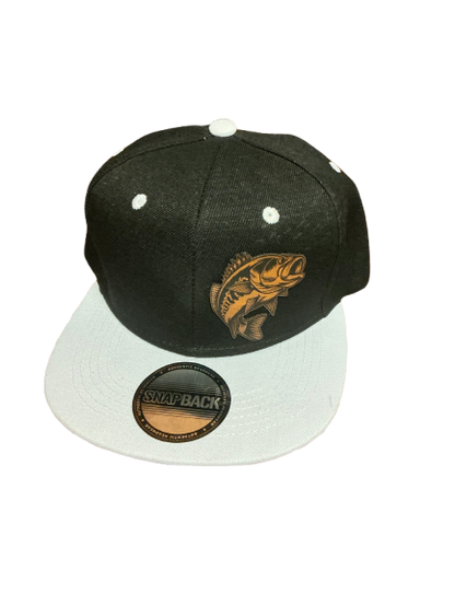 Large mouth fast fishing logo baseball cap