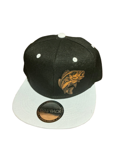 Large mouth fast fishing logo baseball cap
