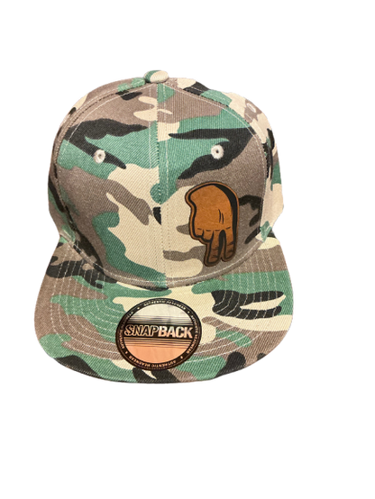 Baseball hat two strikes fingers down